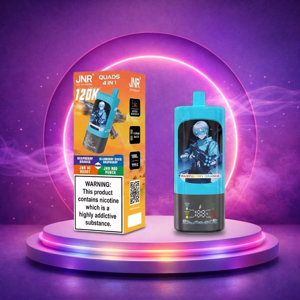 JNR Quads 120K Vaper Desechable Cigarrillo Electrónico Muchas Caladas Sabores Vaper Puff